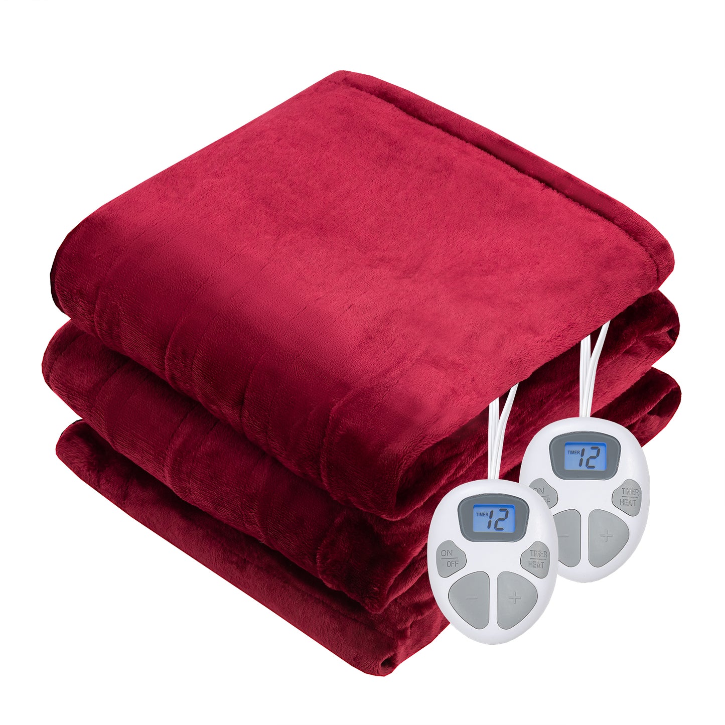 Electric Heated Blanket, 84" x 90" Queen Size Heated Throw Blanket with 10 Heat Levels, 8 Hours Auto Off, Overheating Protection, ETL Approved, Machine-Washable Flannel Blanket