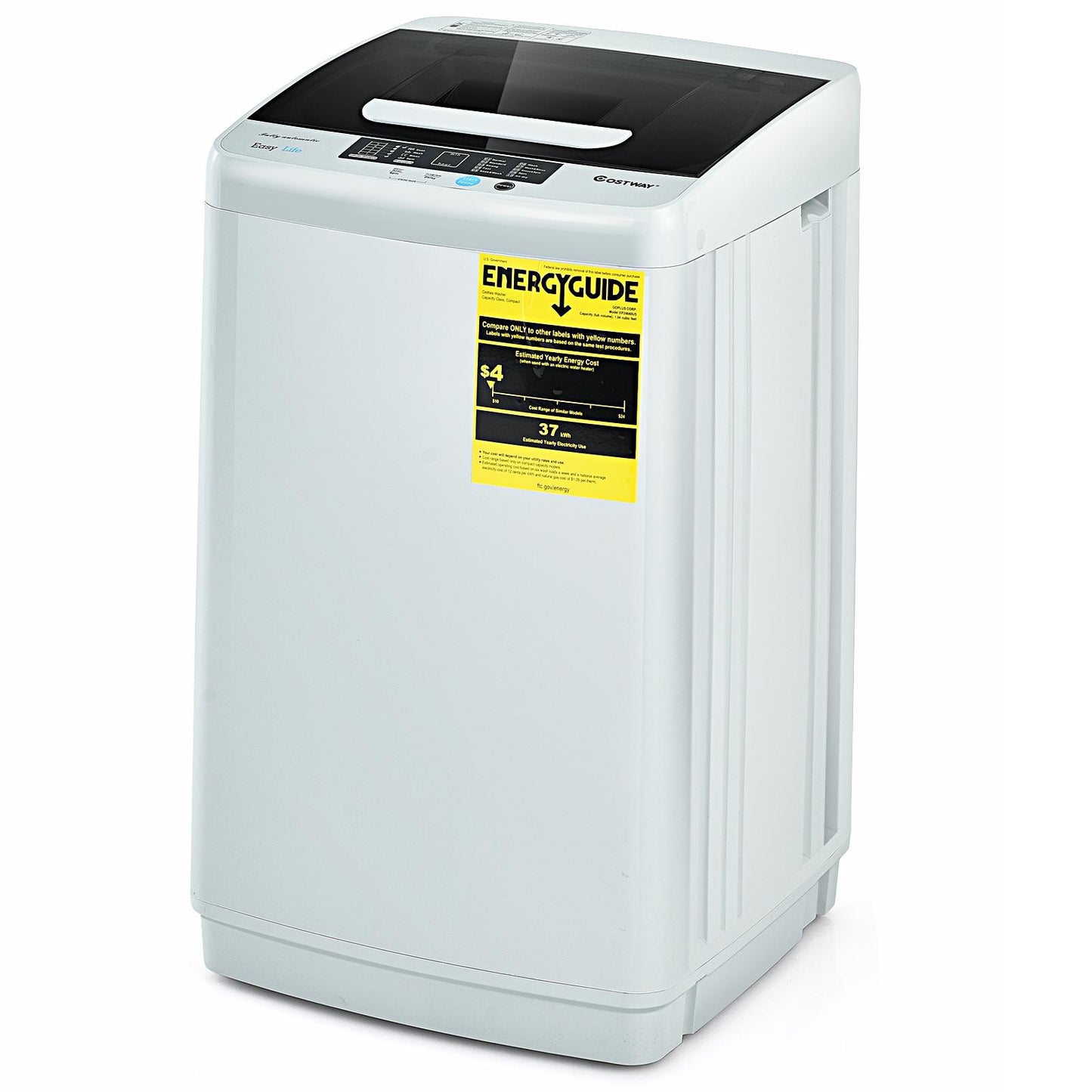 Giantex Full Automatic Washing Machine, 8.8lbs Portable Washer and Spin Combo, 1.04cu.ft Portable Laundry Washer, Top Load Washer for Apartment/RV/Dorm