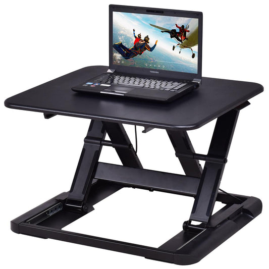 Giantex Height Adjustable Standing Desk, Sit Stand Desk, Desktop Elevating PC Laptop Workstation, Desk Riser Stand for Home Office