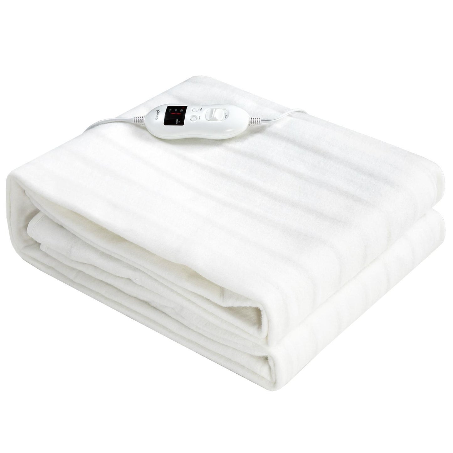 Giantex Heated Electric Mattress Pad, Detachable Electric Heating Warmer w/8 Temperature Regulation & 4 Mode Timing Functio