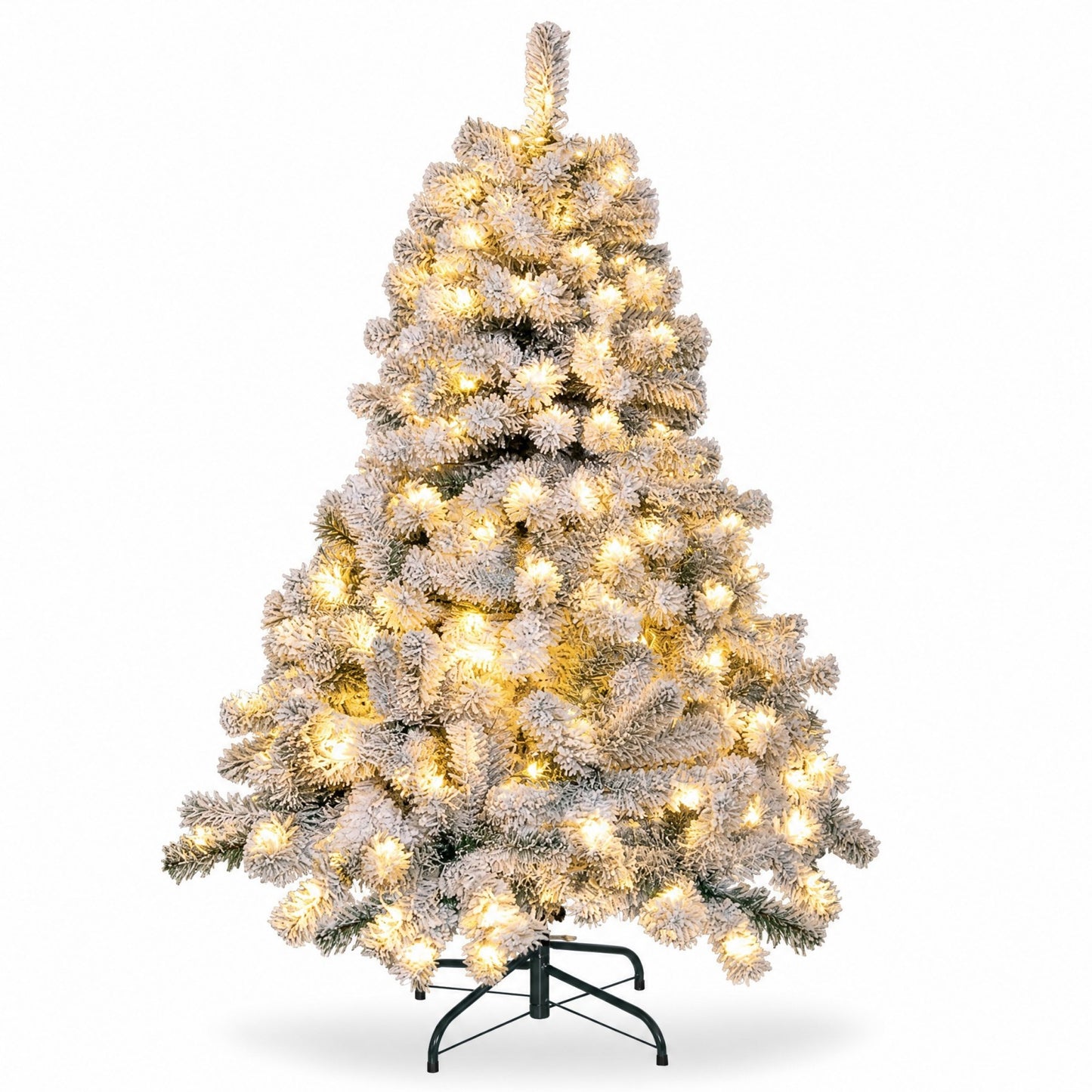 Giantex 4.5 FT Pre-Lit Artificial Christmas Tree with 150 LED Lights