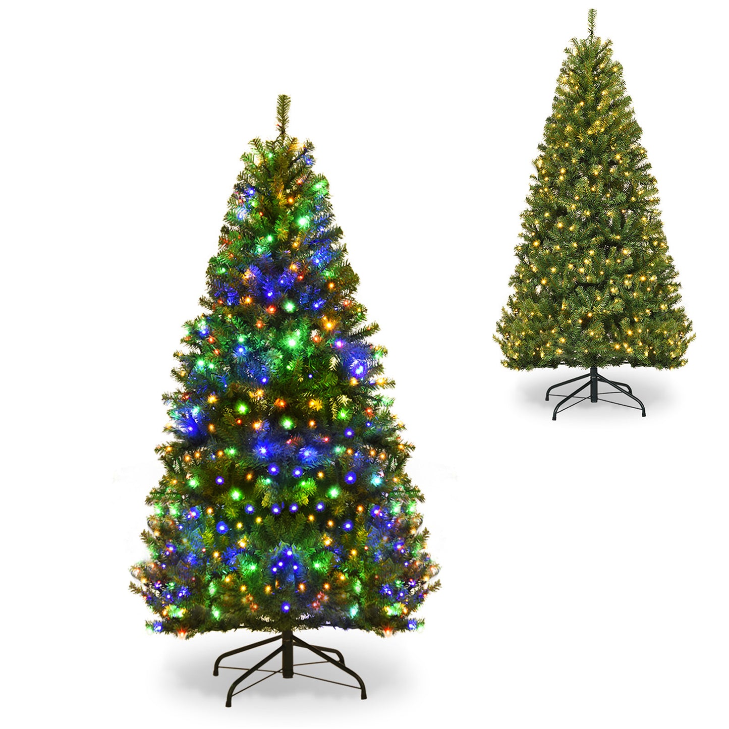 Giantex 9 FT Pre Lit Artificial Christmas Tree with Color Changing LED Lights