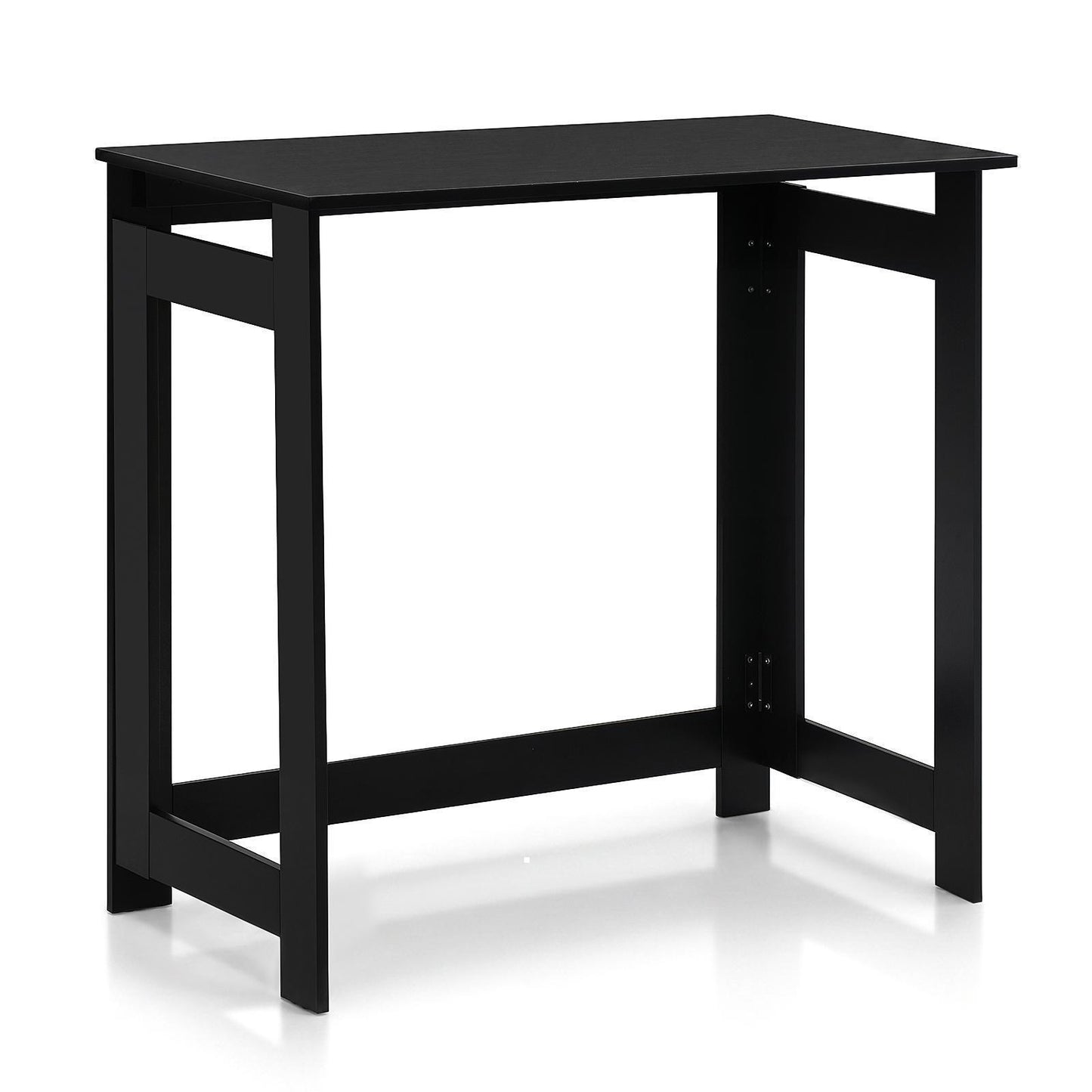 Giantex Folding Console Table,Couch Sofa Table for Living Room, Hallway, Small Spaces, Black
