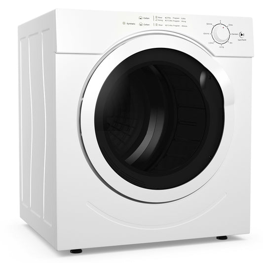 Electric Portable Laundry Dryer, 13LBS Capacity Tumble Dryer with 1500W Drying Power, 3.0 Cubic Feet Front Load, Clothes Dryer w/7 Automatic Drying Mode