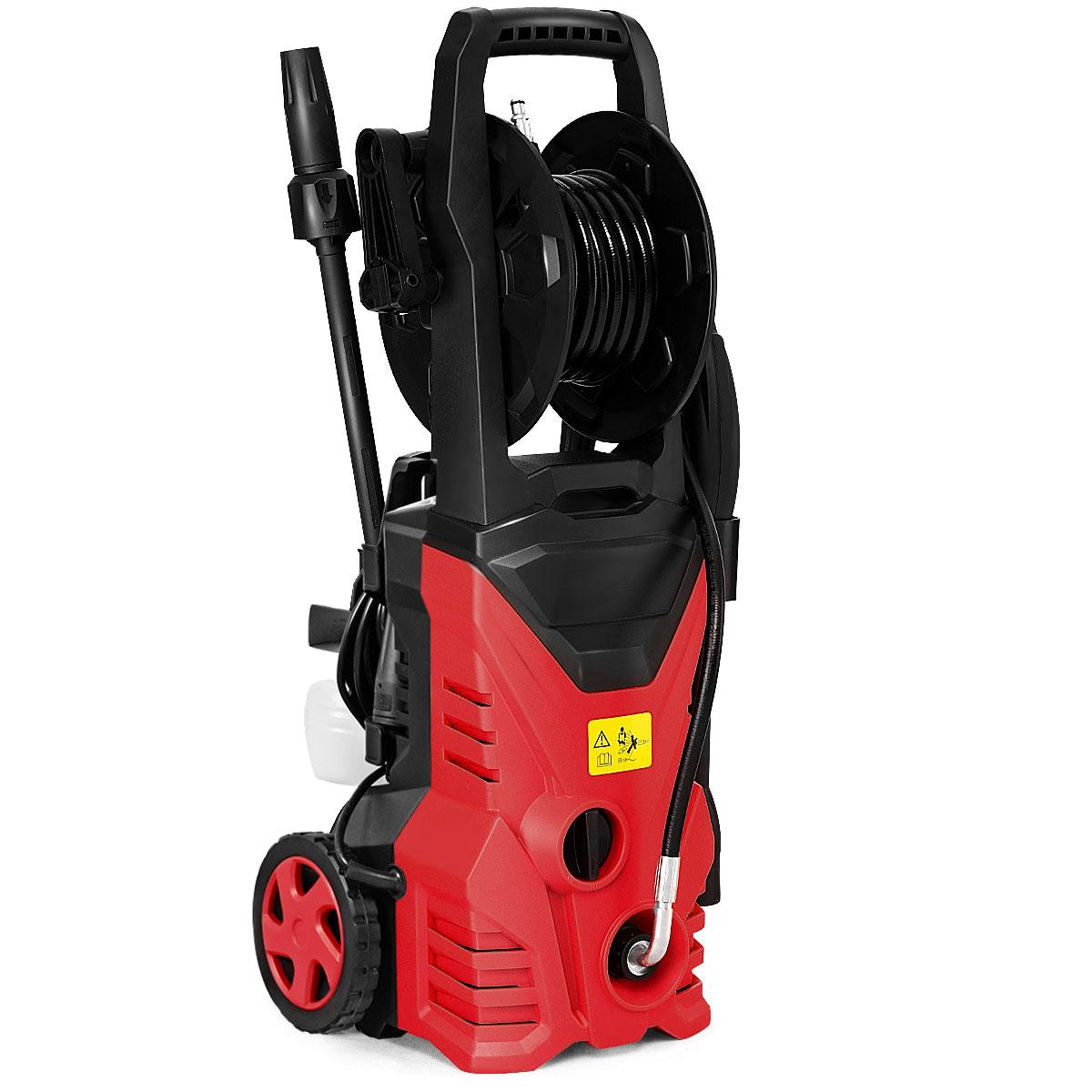 Giantex Electric Pressure Washer High Power Machine w/ 16.5ft Hose, Wash Brush, Soap Bottle, 2030PSI 1.6GPM 1800W