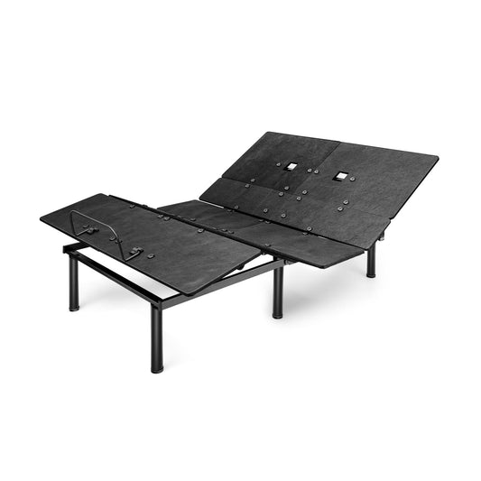 Giantex Adjustable Bed Base, Electric Reclining Bed with Head & Foot Incline, Wireless Remote, LED Under-bed Lighting and Dual USB Ports, Adjustable Bed Frame
