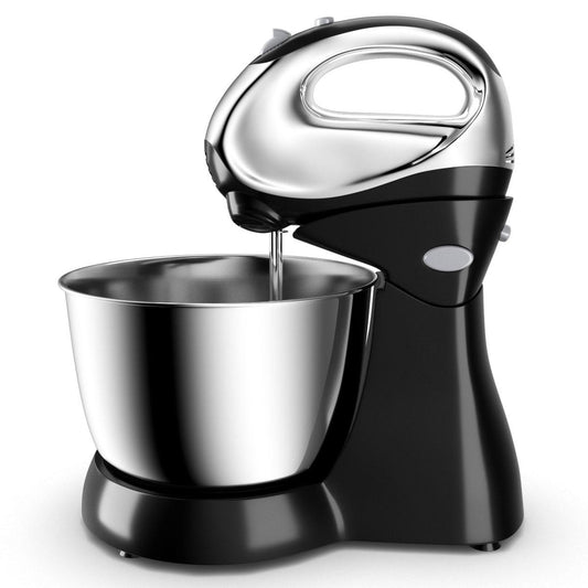 Giantex Stand Hand Mixer, 5-Speed 3.6 QT Tilt-Head Electric Kitchen Food Mixer, 200 Watts Powerful Motor for Easy Whipping