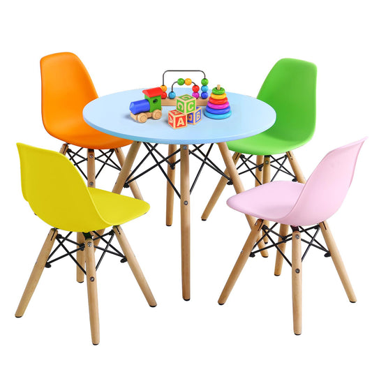Giantex Children Dining Table & Chair Set, Kiddie-Sized Furniture Table Set, Great Gift for Kids