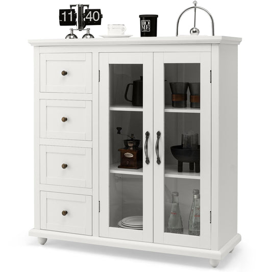 Giantex Buffet Sideboard, Kitchen Storage Cabinet w/Dining Storage Sever, Cupboard Console Table