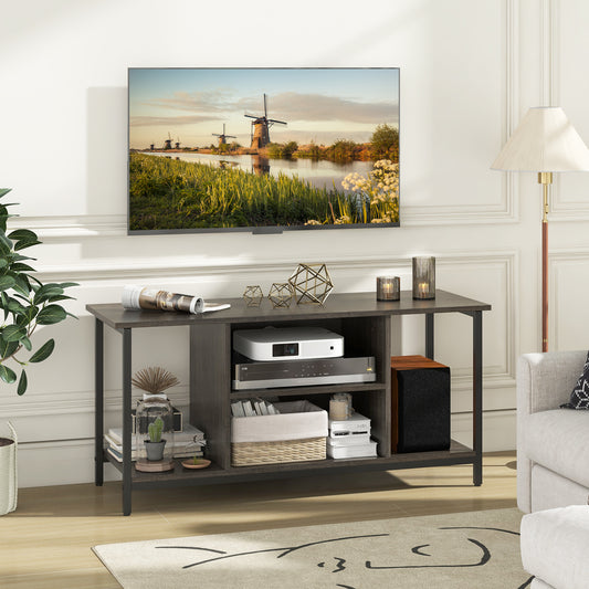 Giantex TV Stand for TV Up to 50¡±, Entertainment Center w/Charging Station, USB & Type C Ports & Adjustable Shelf