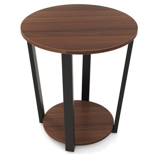 Giantex Round Side Table, Small Round Side Table, Night Stands for Bedrooms, Coffee Tables