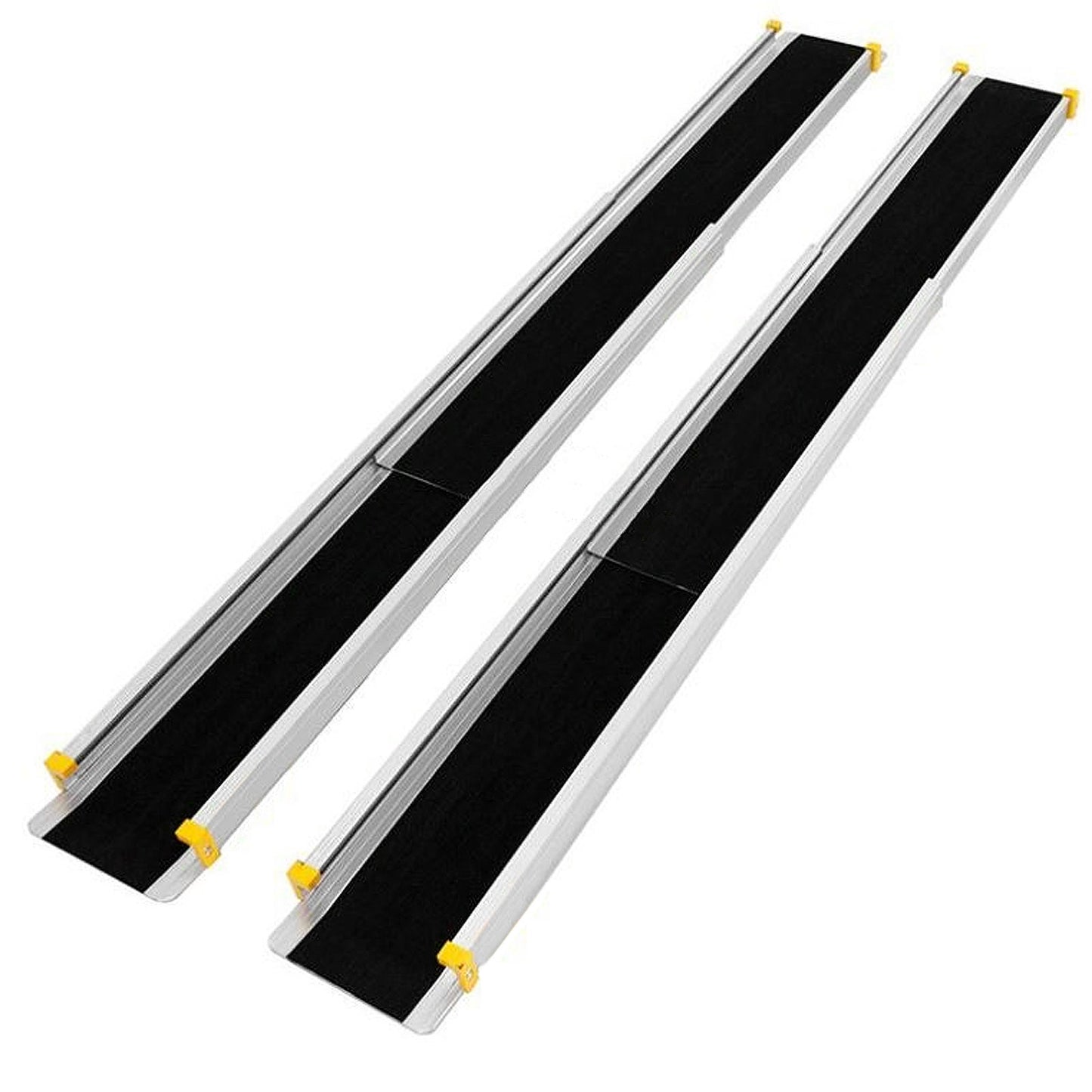 Giantex Adjustable Wheelchair Ramp, Lightweight Portable Door Threshold Ramp for Steps, Car