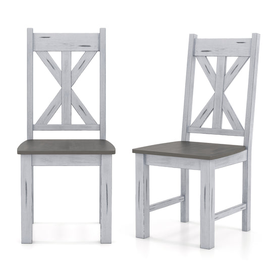 Giantex Wooden Dining Chairs Set of 2,  Kitchen Chairs for Restaurant, Living Room