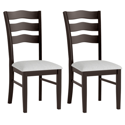 Giantex Dining Chairs Set of 2, Modern Kitchen Chairs w/Elegant Hollowed backrest & Upholstered Seat