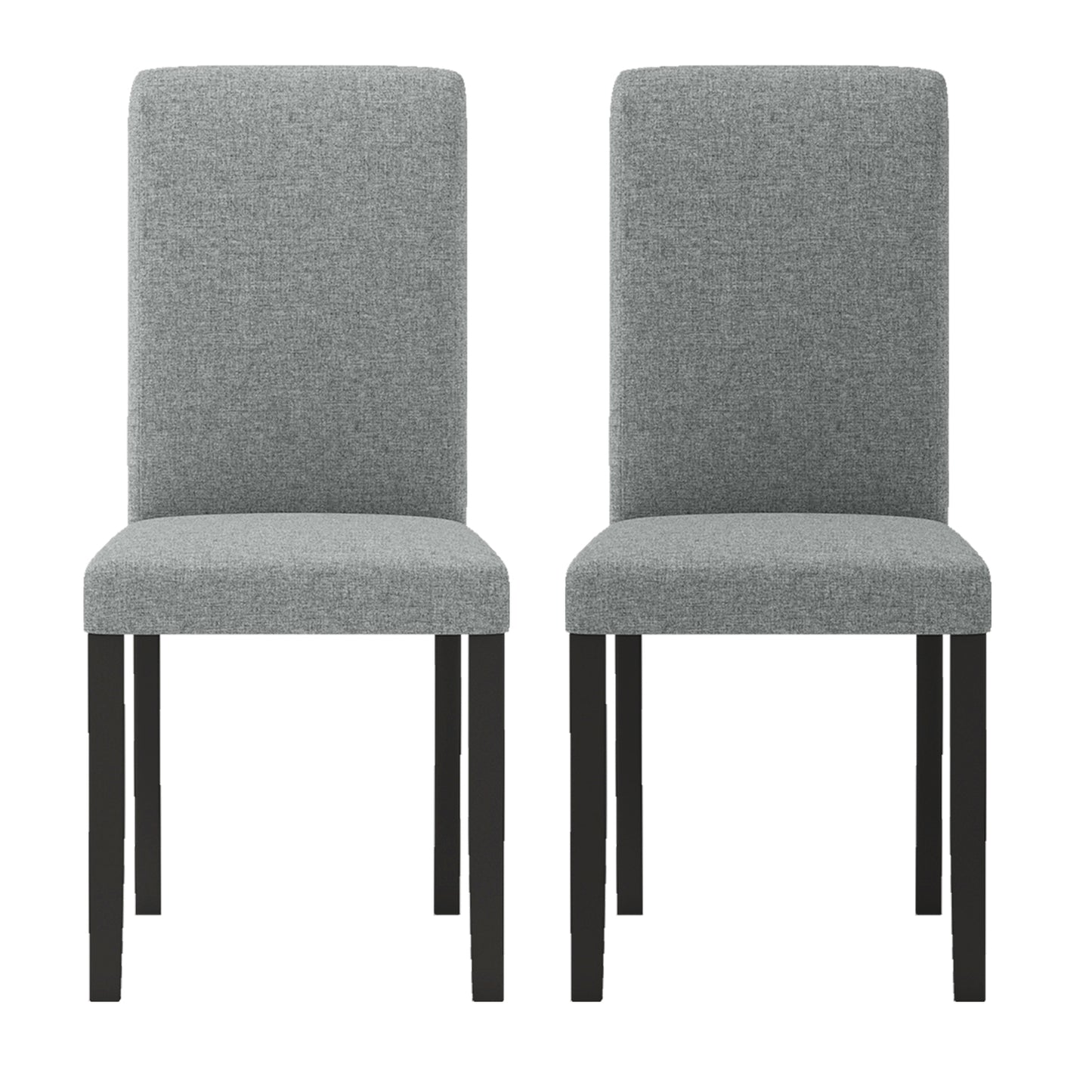 Giantex Upholstered Dining Chair Set of 2, Mid-Century Modern Fabric Parson Chairs